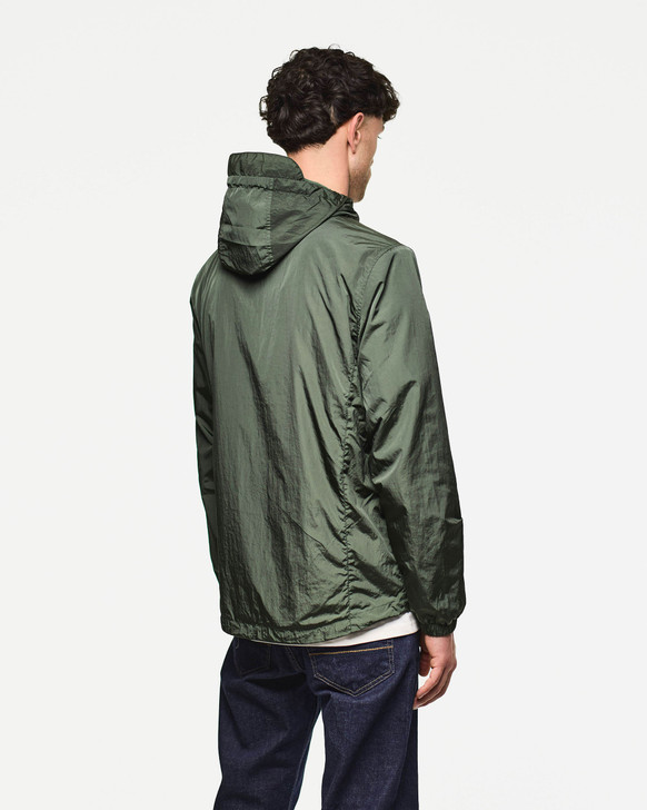 Weekend Offender Jacket Technician Fleece Lined in Black Forest Green