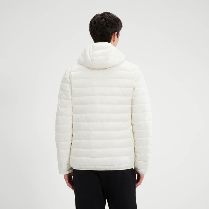 Ellesse Mens Jacket Lombardy Padded Coat in Off White