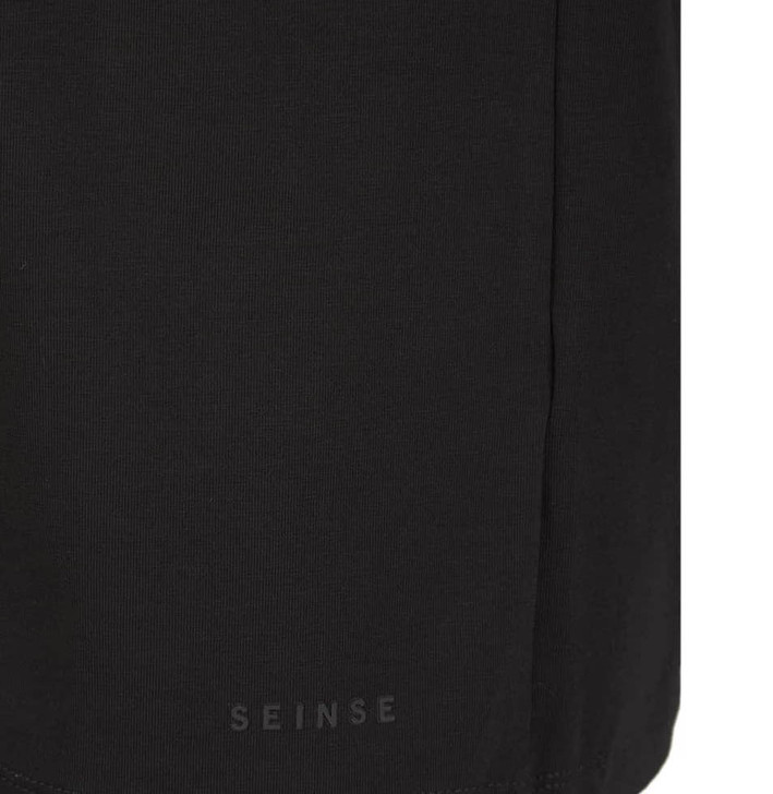 Seinse Mens T-Shirt Essential Fitted Tee in Black