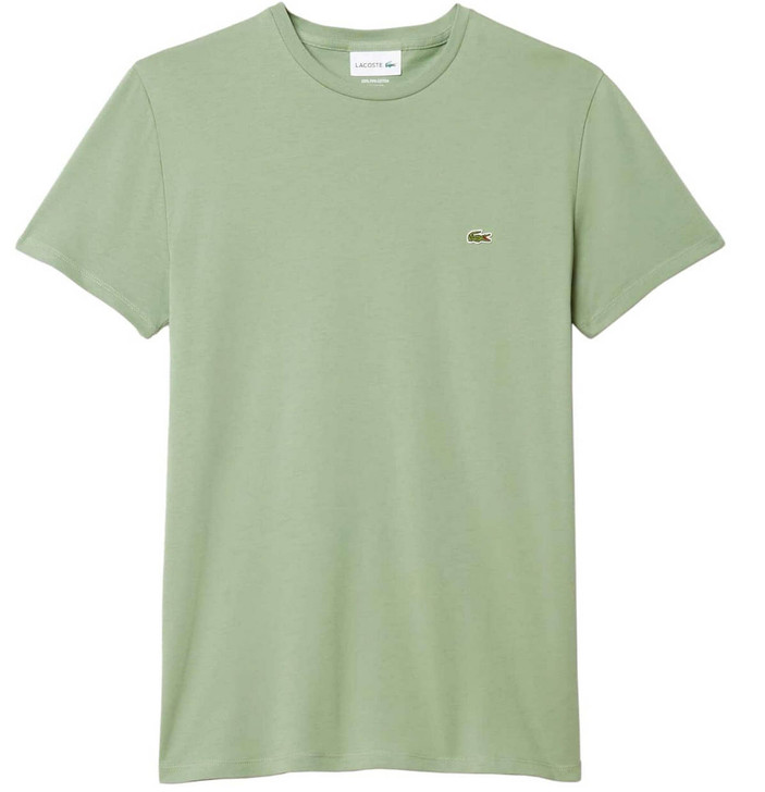 Lacoste Mens T-Shirt Pima Cotton Tee in Green
