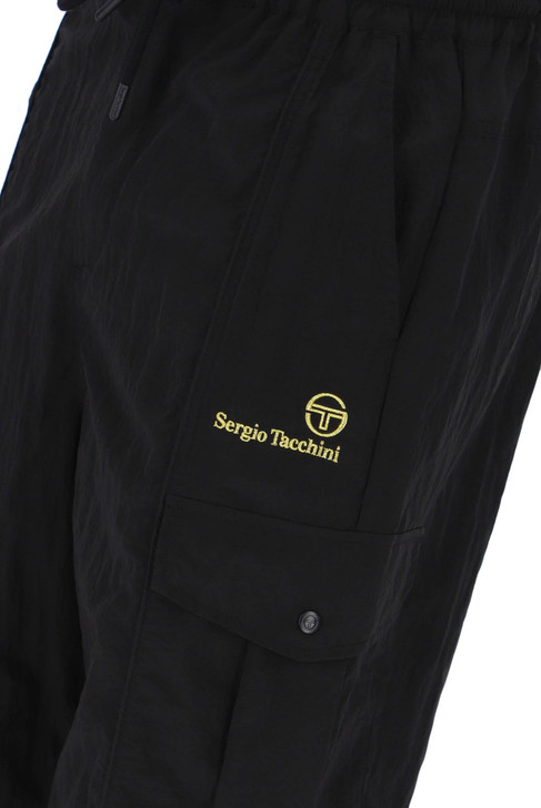 Sergio Tacchini Cargo Pants Maldini Trouser in Black