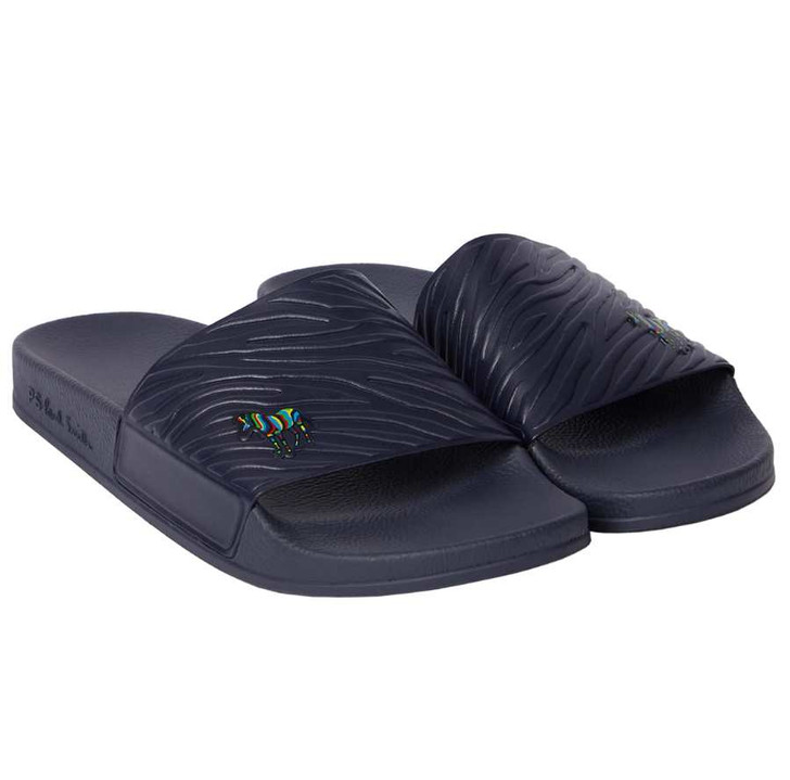 Paul Smith Mens Sliders Zed Summer Slides in Navy