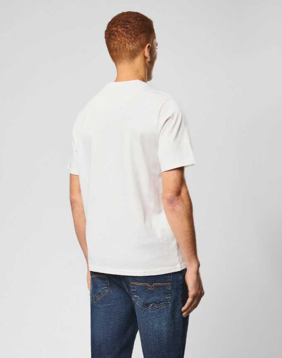 Weekend Offender Mens T-Shirt Brooklands Chest Logo Tee in Ghost White