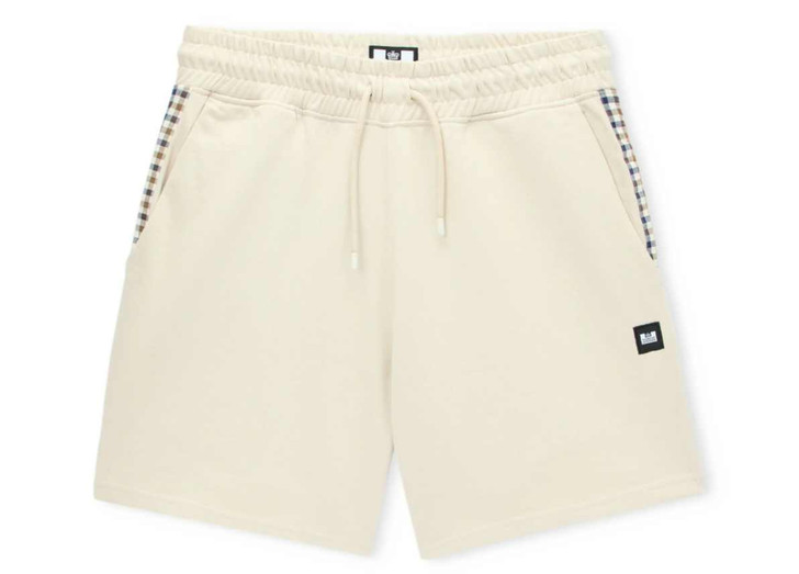 Weekend Offender Mens Shorts Missour Check Trim Short in Cement