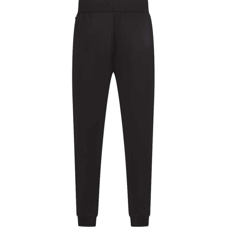 BOSS Mens Tracksuit Bottoms Hugo Boss Stripe Logo Cotton Terry Joggers in Black