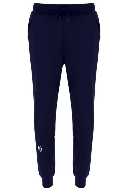 Sergio Tacchini Mens Tracksuit Dallas Track Top and Bottoms in White / Maritime Blue