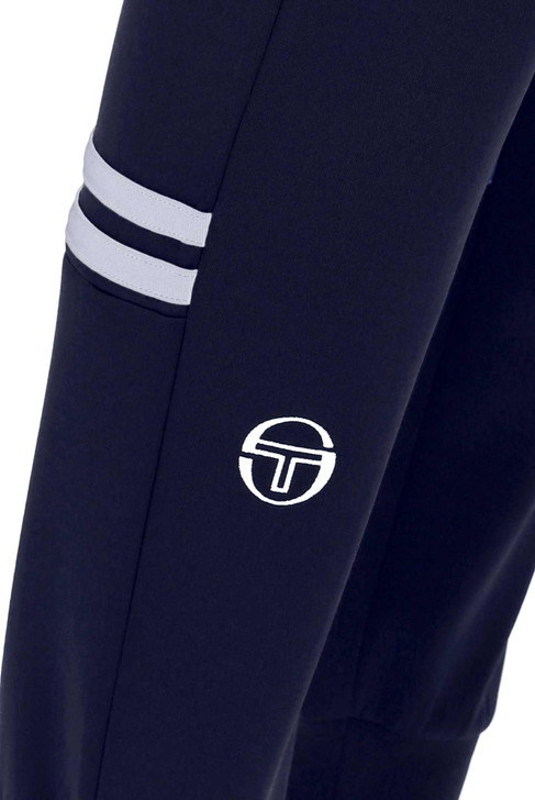 Sergio Tacchini Mens Tracksuit Dallas Track Top and Bottoms in White / Maritime Blue
