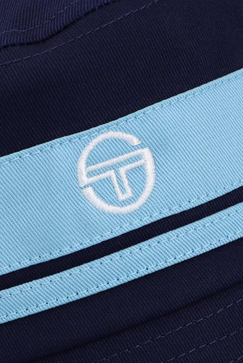 Sergio Tacchini Hat Mens Newsford Bucket Hat in Maritime Blue / Baltic Sea