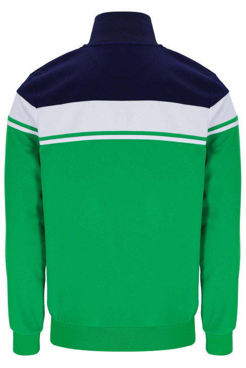 Sergio Tacchini Mens Tracksuit Damarindo Track Top and Bottoms in Maritime Blue / White / Fern Green