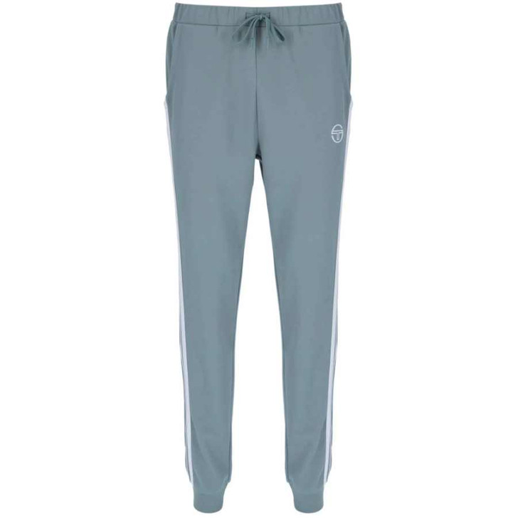 Sergio Tacchini Mens Tracksuit Damarindo Track Top and Bottoms in White / Maritime Blue / Lead