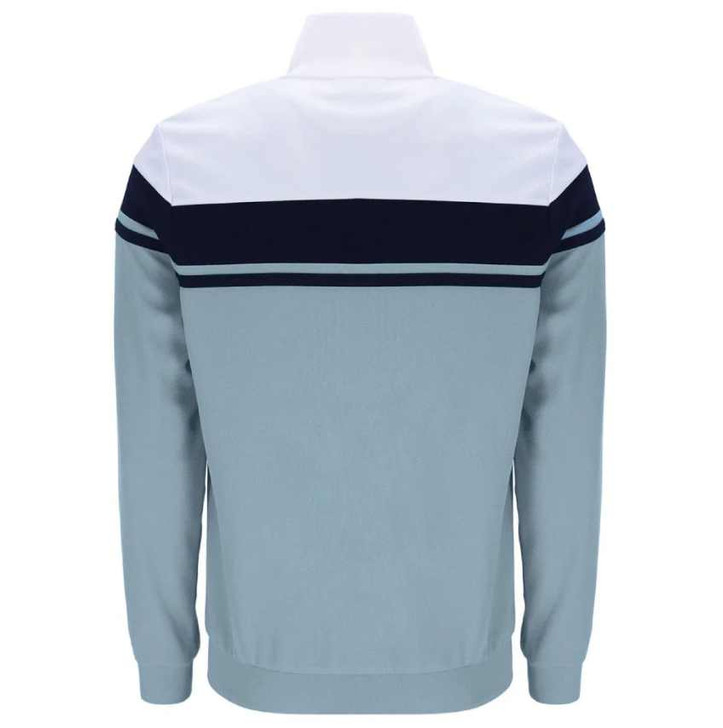 Sergio Tacchini Mens Tracksuit Damarindo Track Top and Bottoms in White / Maritime Blue / Lead