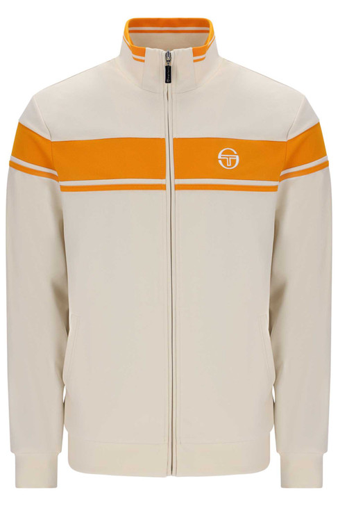 Sergio Tacchini Mens Damarindo Track Jacket in Sandshell / Orange