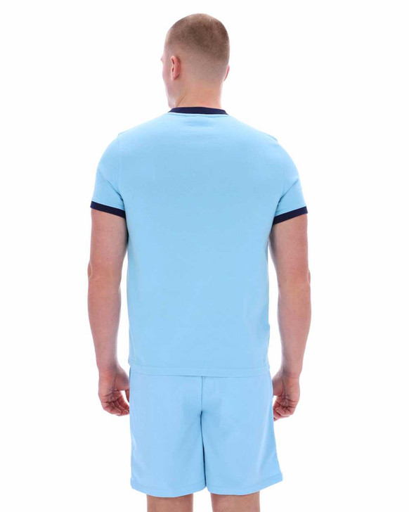 Sergio Tacchini Mens T-Shirt Master Crew Neck Tee in Baltic / Maritime Blue