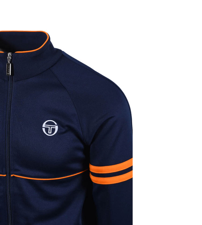 	 Sergio Tacchini Mens Orion Track Jacket in Maritime Blue / Orange
