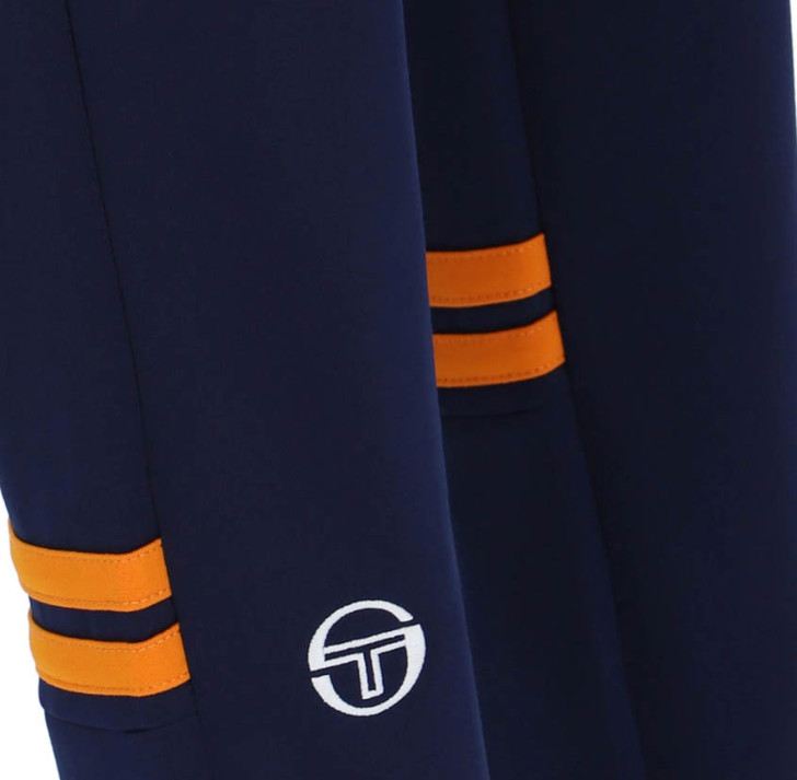 Sergio Tacchini Mens Tracksuit Orion Track Top and Bottoms in Maritime Blue / Orange