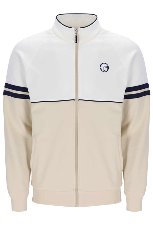 Sergio Tacchini Mens Tracksuit Orion Track Top and Bottoms in Gardena / Sandshell / Maritime Blue