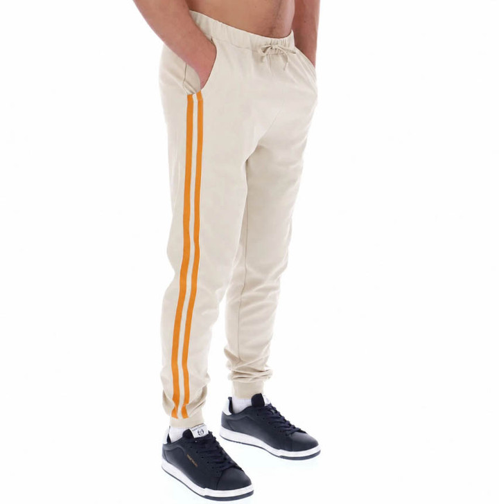 Sergio Tacchini Mens Tracksuit Damarindo Track Top and Bottoms in Sandshell / Orange