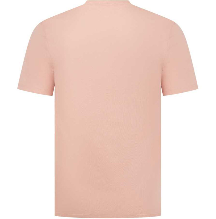 Lacoste Mens T-Shirt Loungewear Slim Fit Tee in Coral Pink