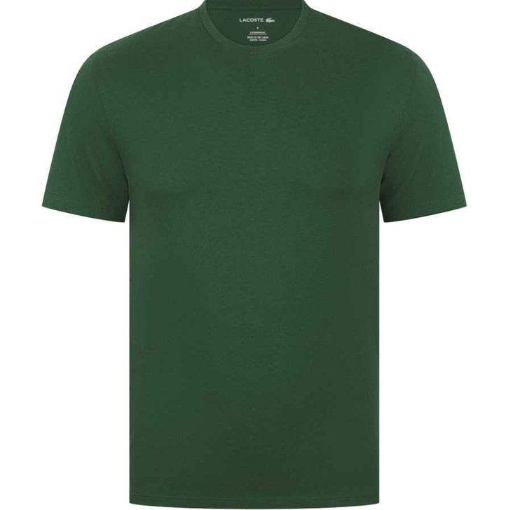 Lacoste Mens T-Shirt Loungewear Slim Fit Tee in Pine Green