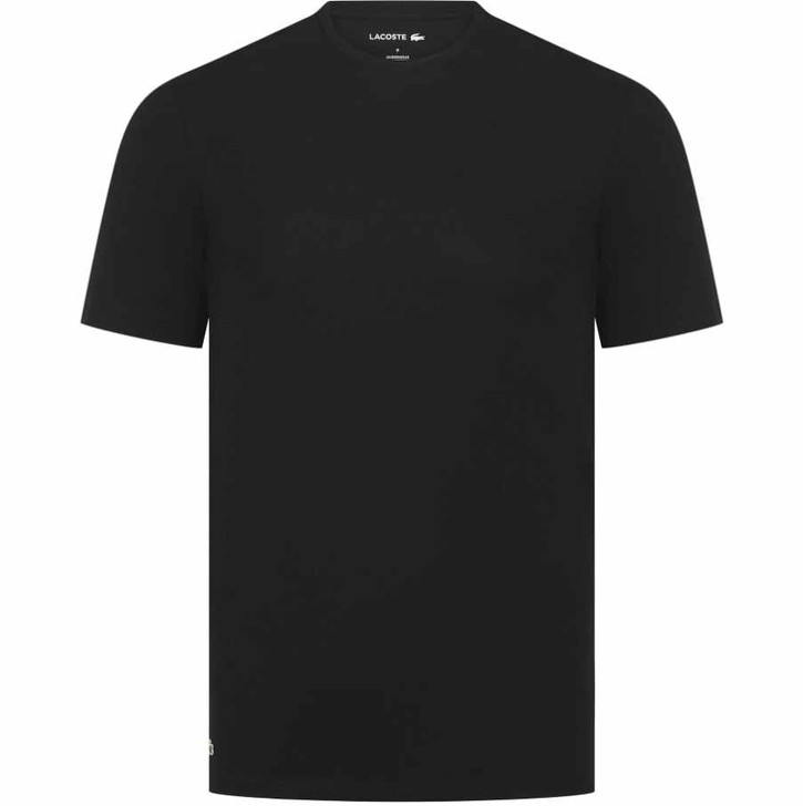 Lacoste Mens T-Shirt Loungewear Slim Fit Tee in Black