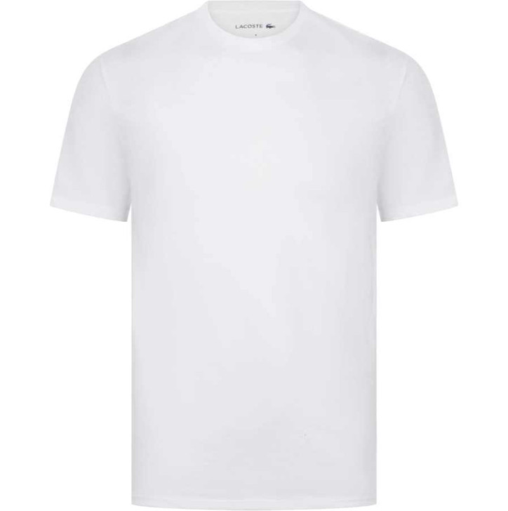 Lacoste Mens T-Shirt Loungewear Slim Fit Tee in White