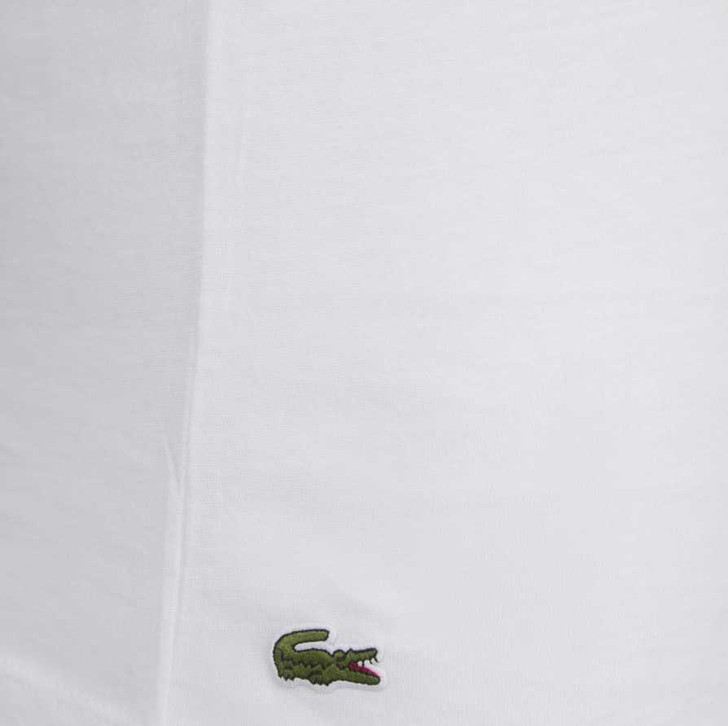 Lacoste Mens T-Shirt Loungewear Slim Fit Tee in White