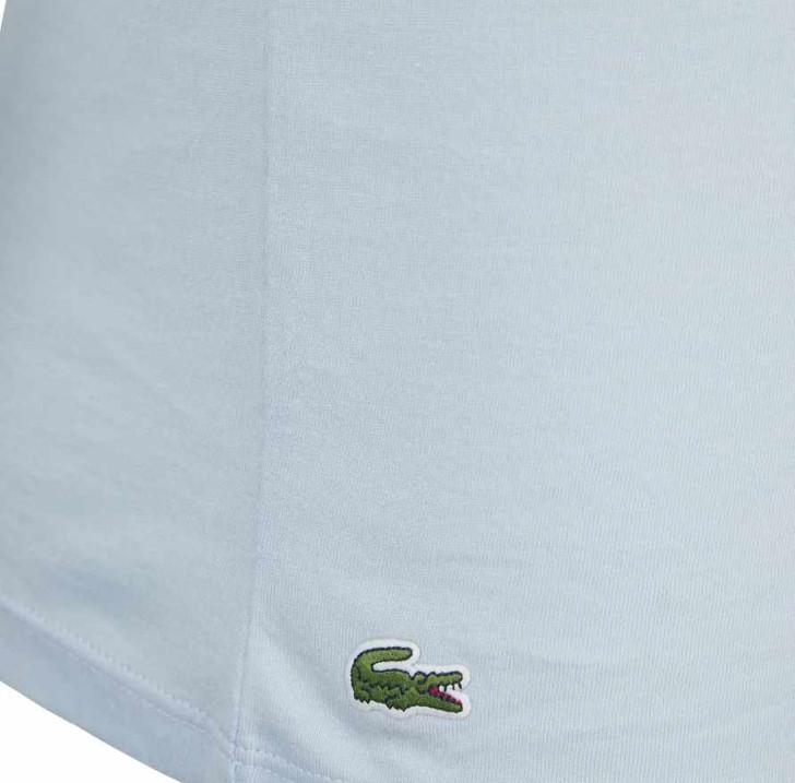 Lacoste Mens T-Shirt Loungewear Slim Fit Tee in Light Blue