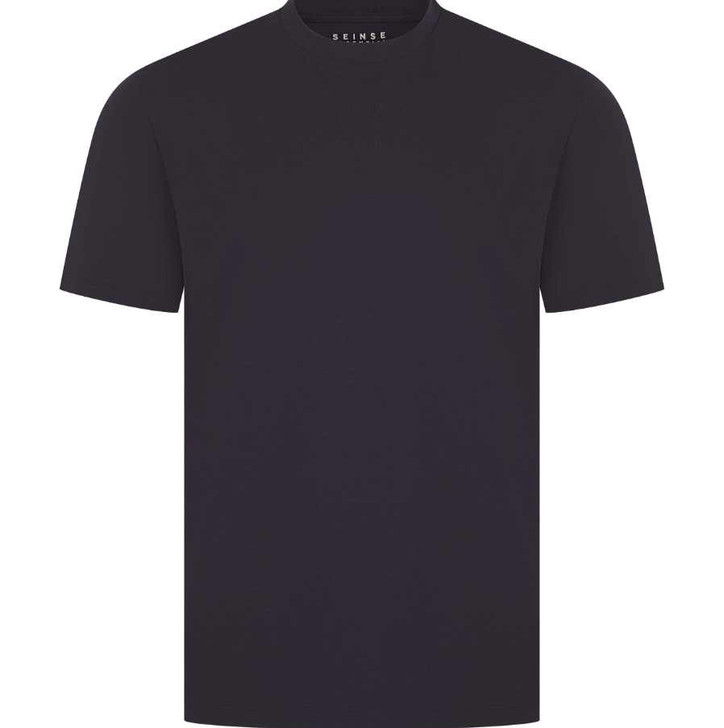 Seinse Mens T-Shirt Essential Fitted Tee in Navy Blue