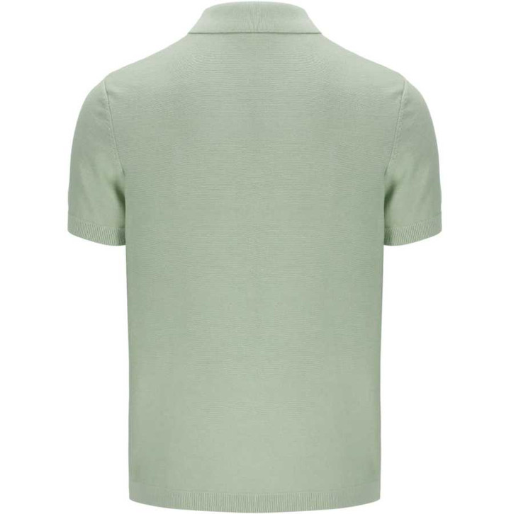 Fila Mens Polo Shirt Barns Cable Knitted Polo in Sea / Foam