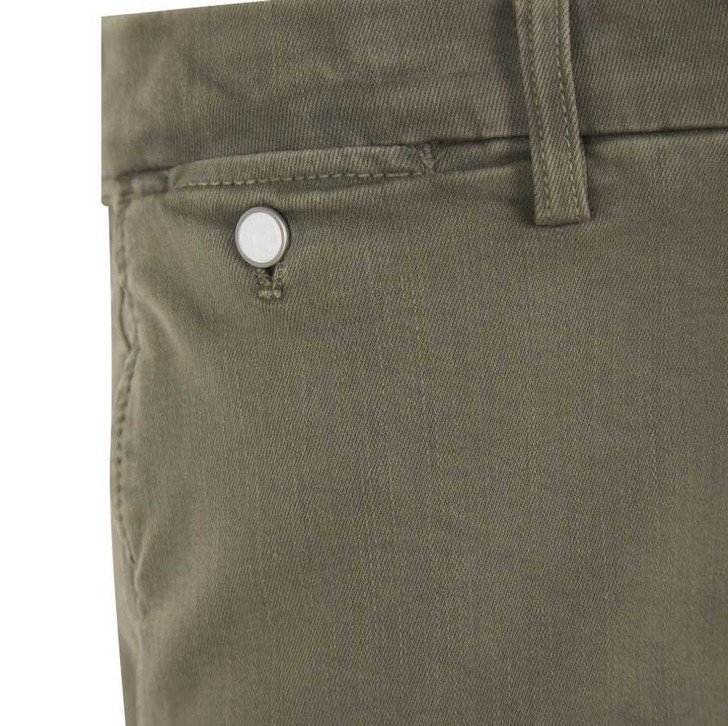 Replay Mens Shorts Benni Hyperflex Chino Short in Military Green