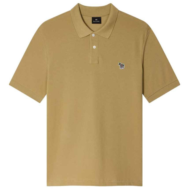 Paul Smith Polo Shirt Mens Zebra Logo Polo in Beige