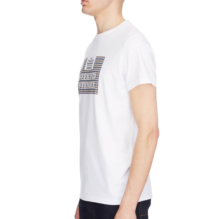 Weekend Offender Mens T-Shirt Shevchenko Check Tee in White