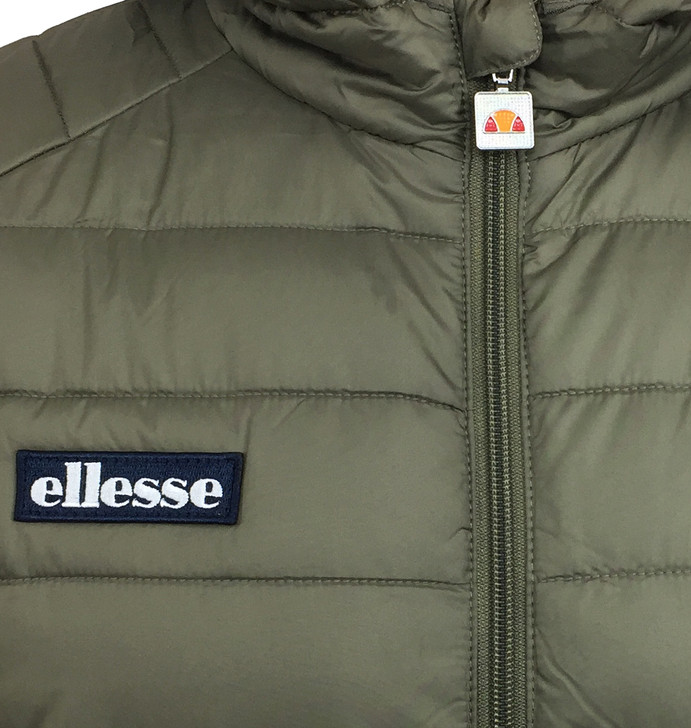 Ellesse Mens Lombardy Padded Jacket in Khaki