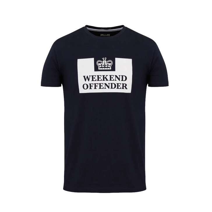 Weekend Offender Prison T-Shirt in Navy