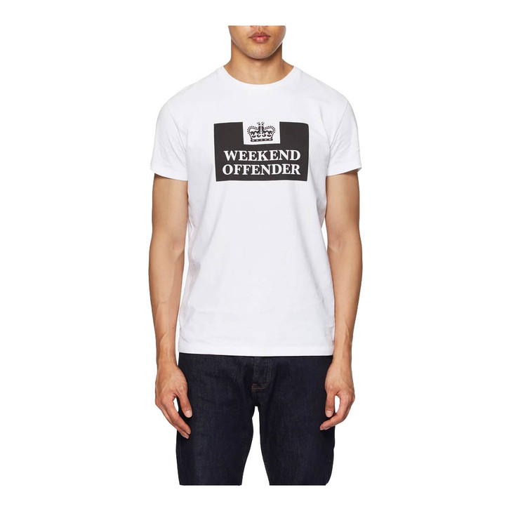 Weekend Offender Prison T-Shirt in White