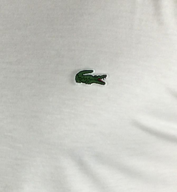 Lacoste Mens S/S Logo Branded T-Shirt in White