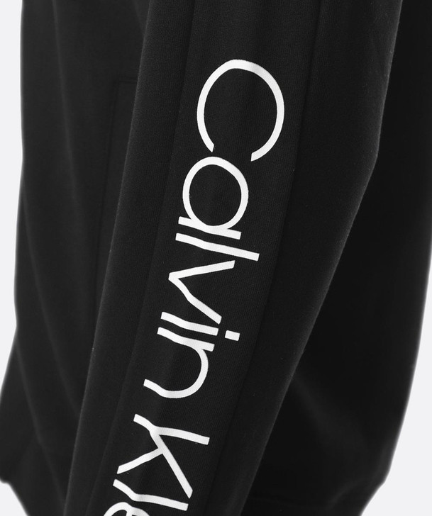 Calvin Klein Athleisure Zip Through Track Top in Black