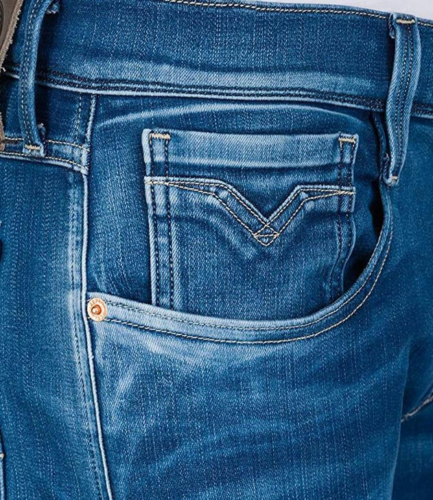 Replay Anbass Hyperflex Jeans in Surf 