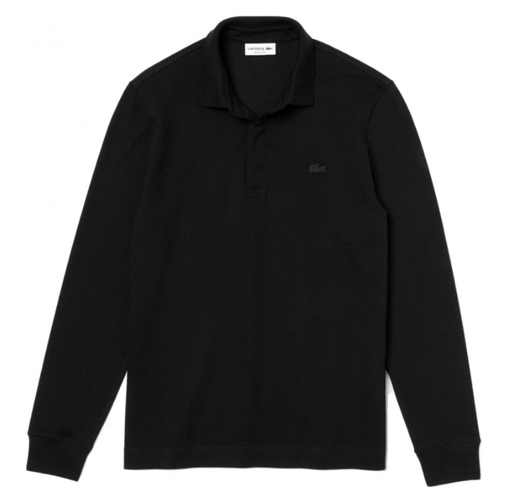 Lacoste Paris Polo Long Sleeve in Black