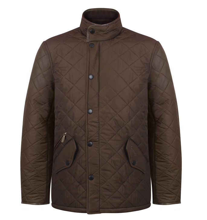 Barbour Powell Quilted Jacket in Olive Green