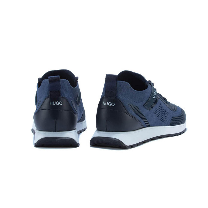 Hugo Boss Icelin Runn KN Trainers in Navy Blue