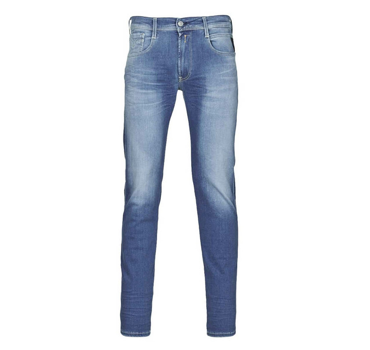 Replay Hyperflex Used Look Anbass Slim Fitted Jeans