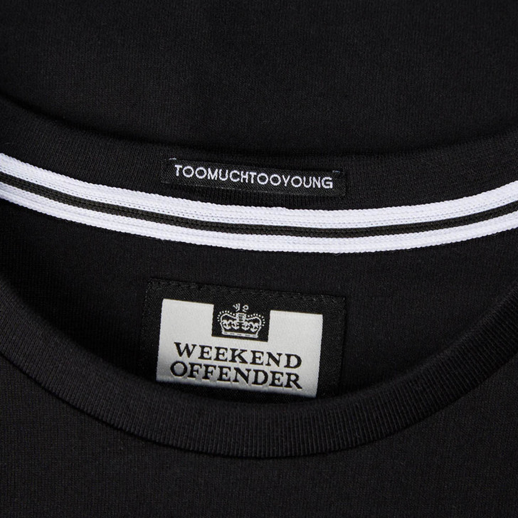 Weekend Offender Mens T-Shirt Prison Classic Logo Tee in Black