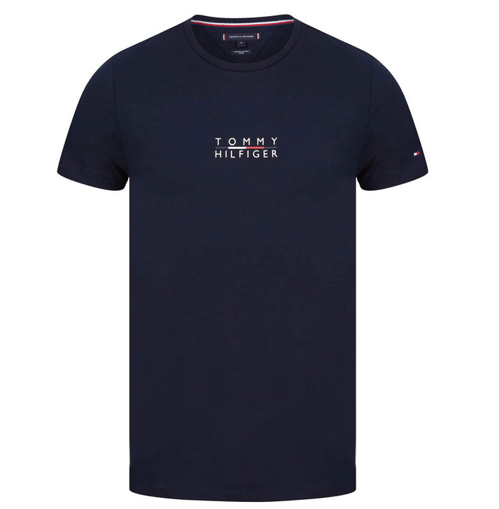 Tommy Hilfiger Mens T-Shirt Square Logo Tee