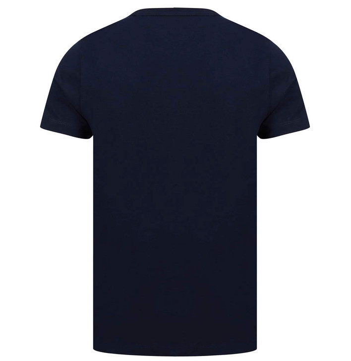 Tommy Hilfiger Mens T-Shirt Square Logo Tee in Desert Sky Navy