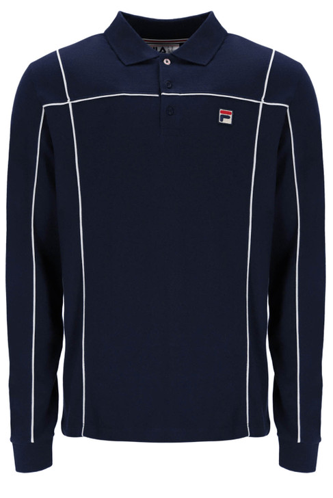 Fila Terrinda Polo Shirt Long Sleeve in Fila Navy / Egret