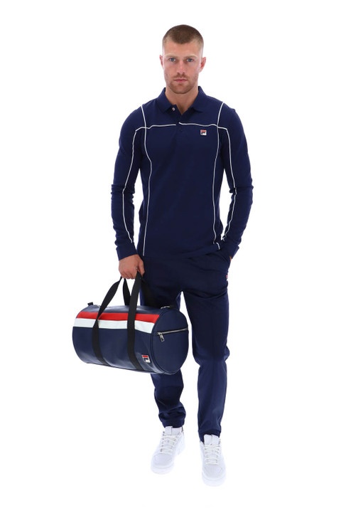 Fila Terrinda Polo Shirt Long Sleeve in Fila Navy / Egret