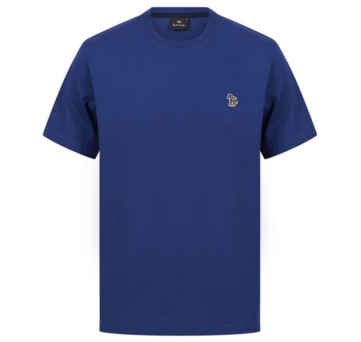 Paul Smith T-Shirt Zebra Logo Tee in Dark Blue