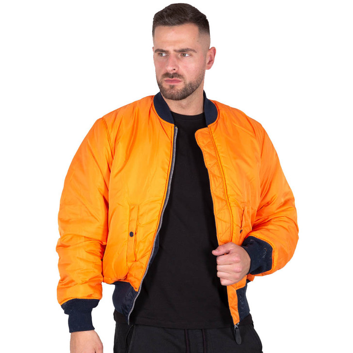 Alpha Industries Bomber Jacket MA 1 Flight Bomber in Rep Blue