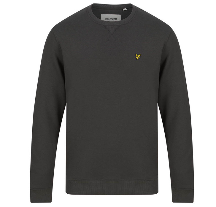 Lyle & Scott Sweatshirt Regular Fit Organic Jumper in Gunmetal Grey